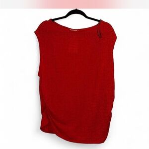 H&M red textured jersey top - NWT